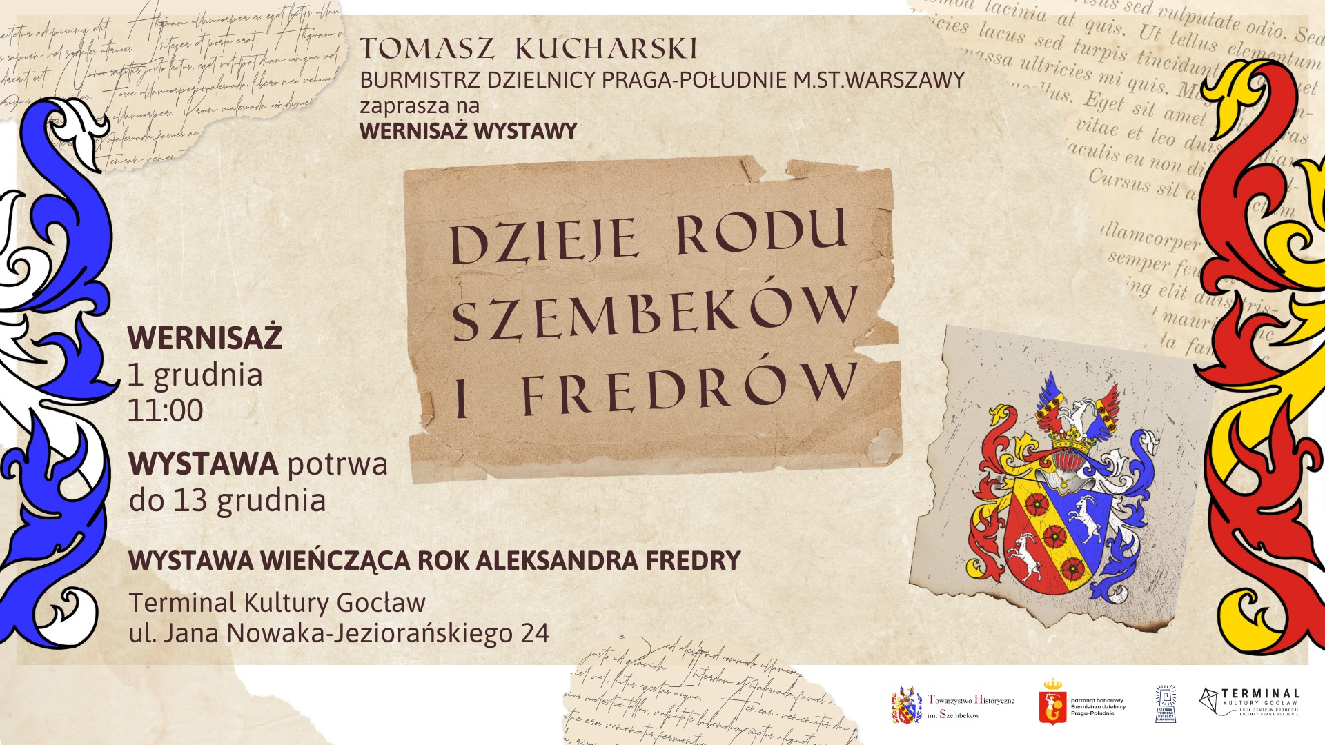 Dzieje rodu Szembeków i Fredrów – wernisaż wystawy