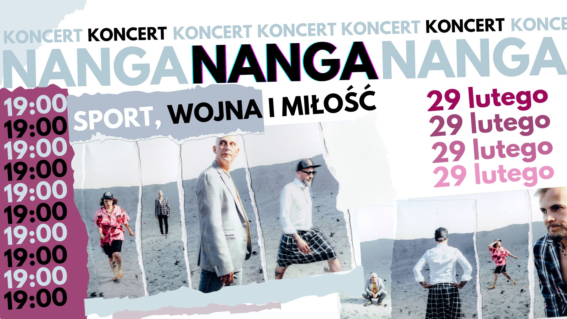 NANGA: Sport, wojna i miłość - koncert